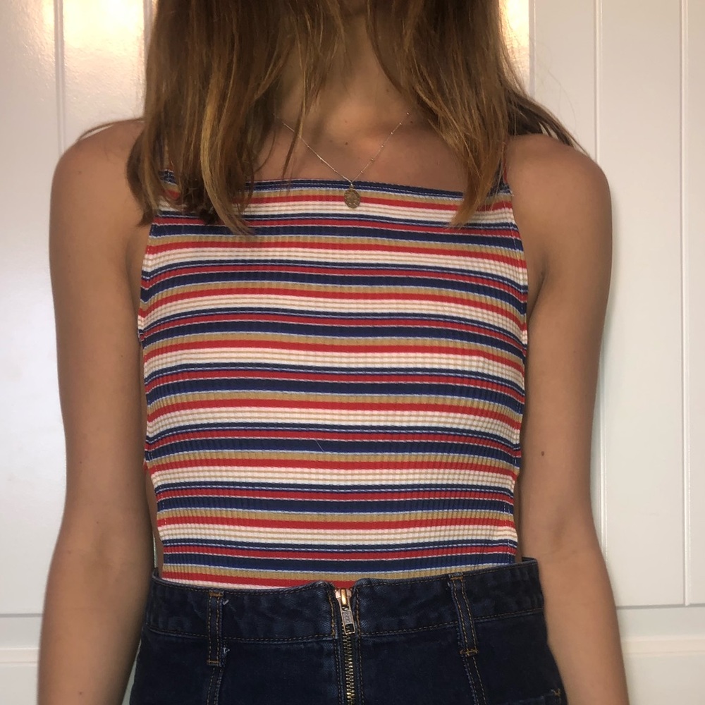 Striped bodysuit